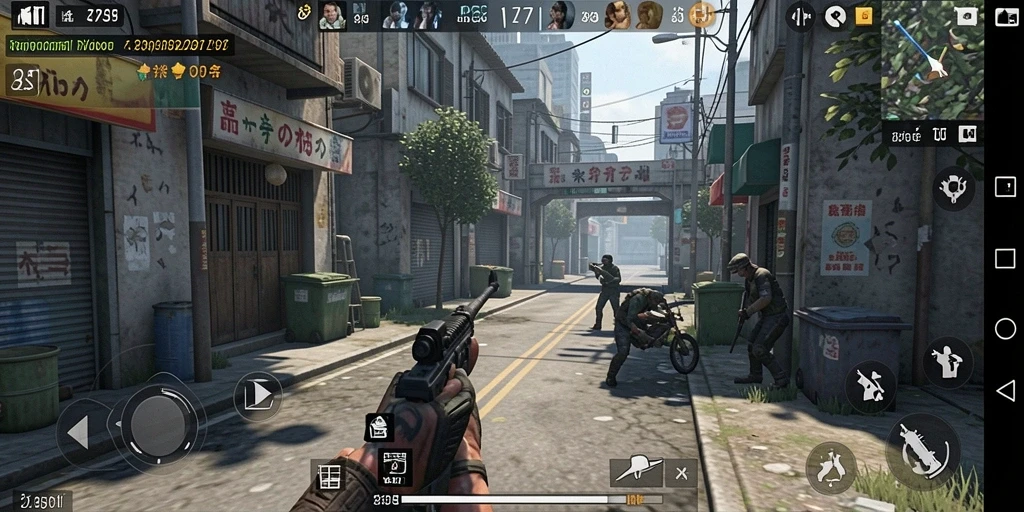 Screenshot menunjukkan gameplay penuh aksi yang mendebarkan.