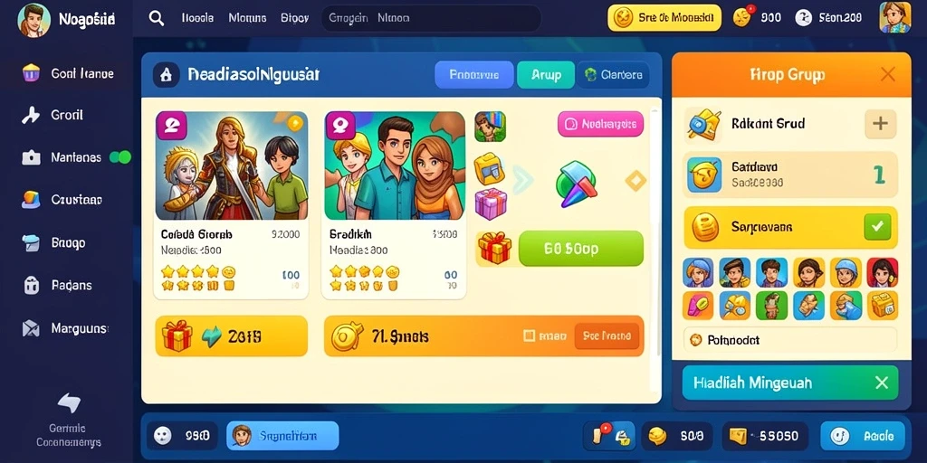 Tampilan antarmuka yang menarik dan user-friendly.