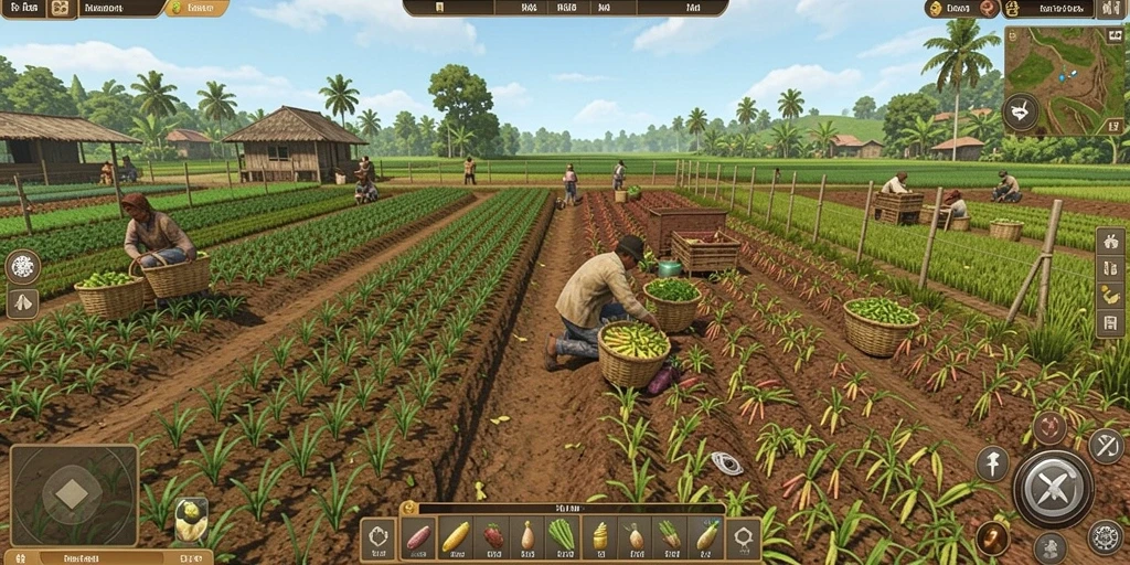 Screenshot menunjukkan tampilan menu utama VIO77 yang menarik.